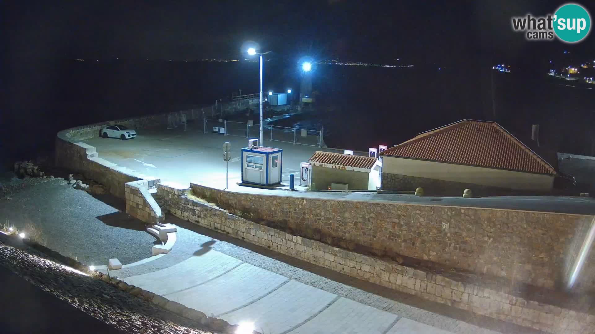 Webcam port de Senj – Vue sur la jetée et le phare