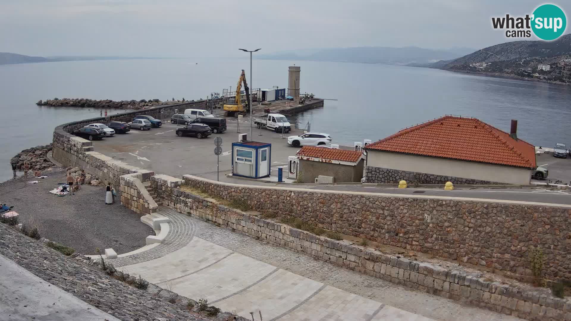 Webcam puerto de Senj – Rompeolas y faro en directo
