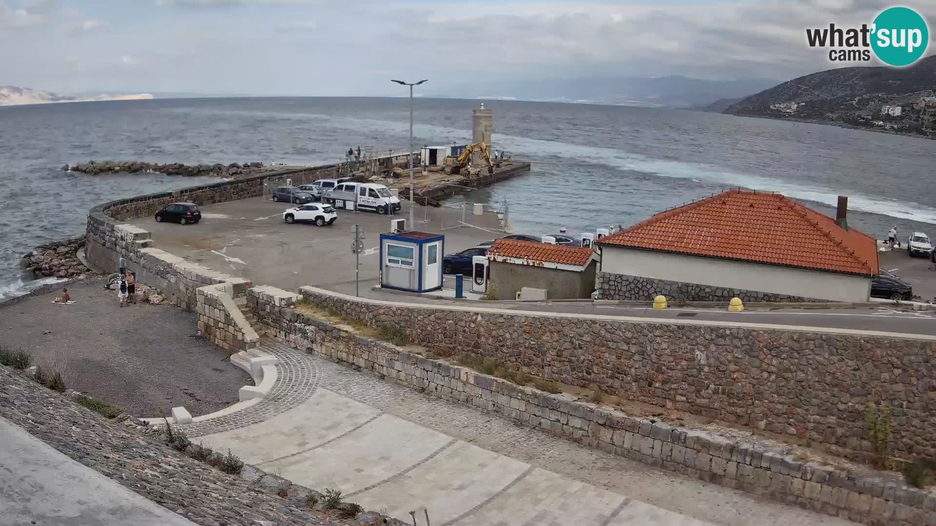 Senj Harbour Webcam – Breakwater & Lighthouse Live View