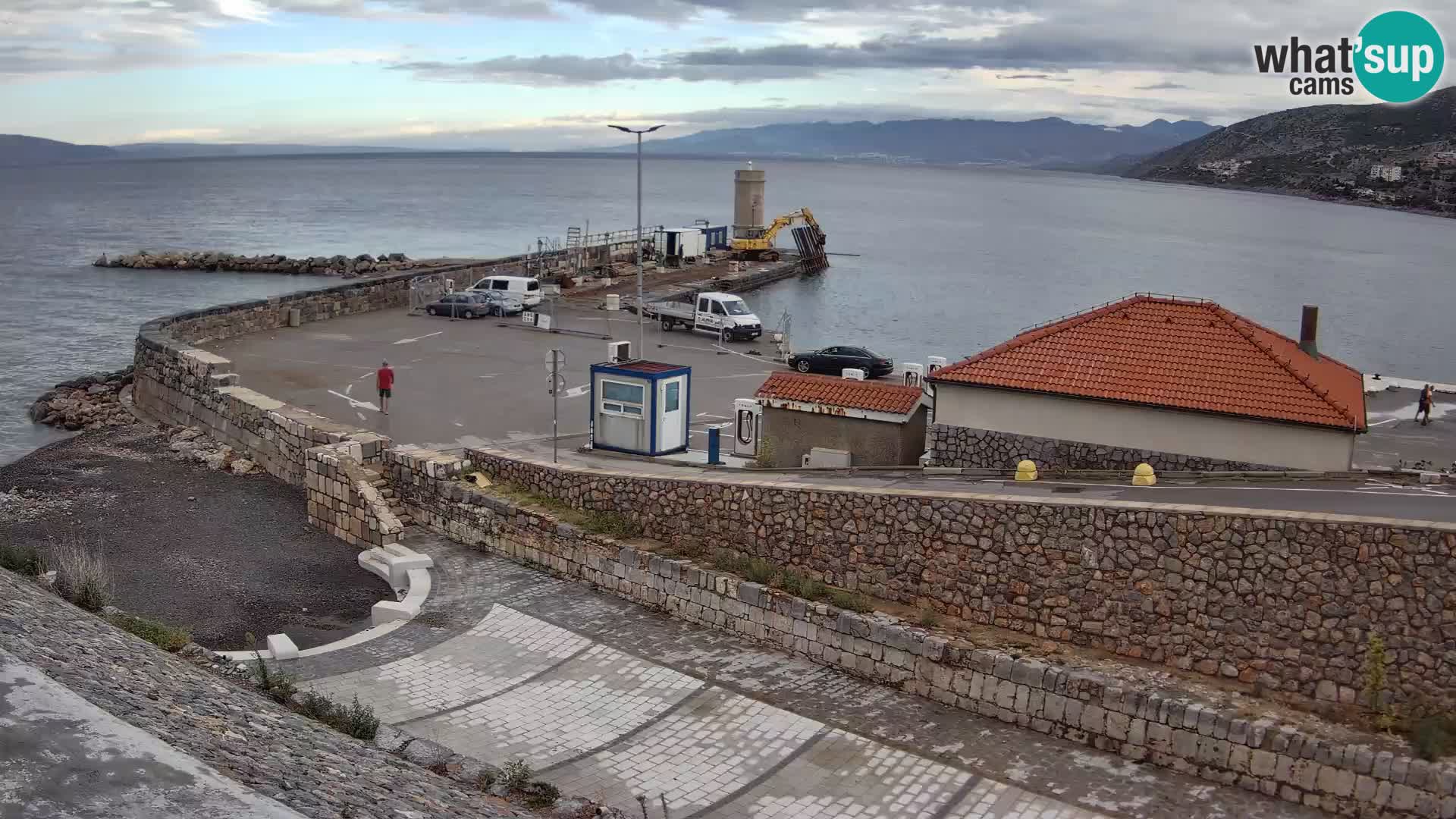 Senj Hafen Webcam – Wellenbrecher & Leuchtturm Liveblick