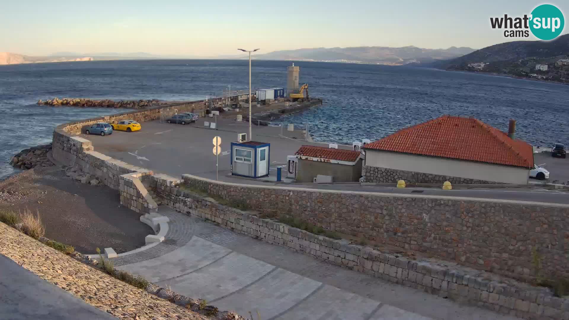 Webcam puerto de Senj – Rompeolas y faro en directo
