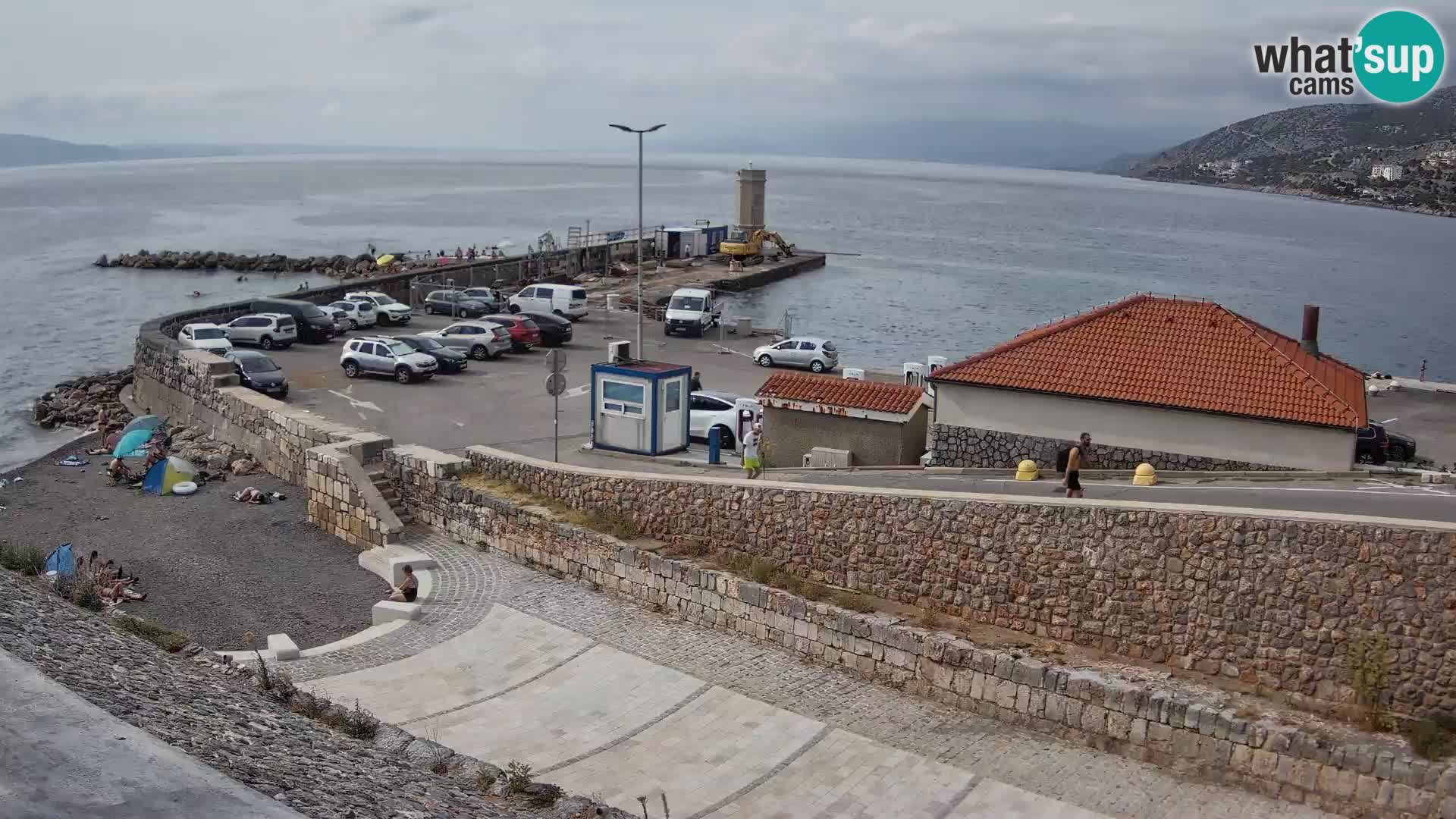Webcam puerto de Senj – Rompeolas y faro en directo
