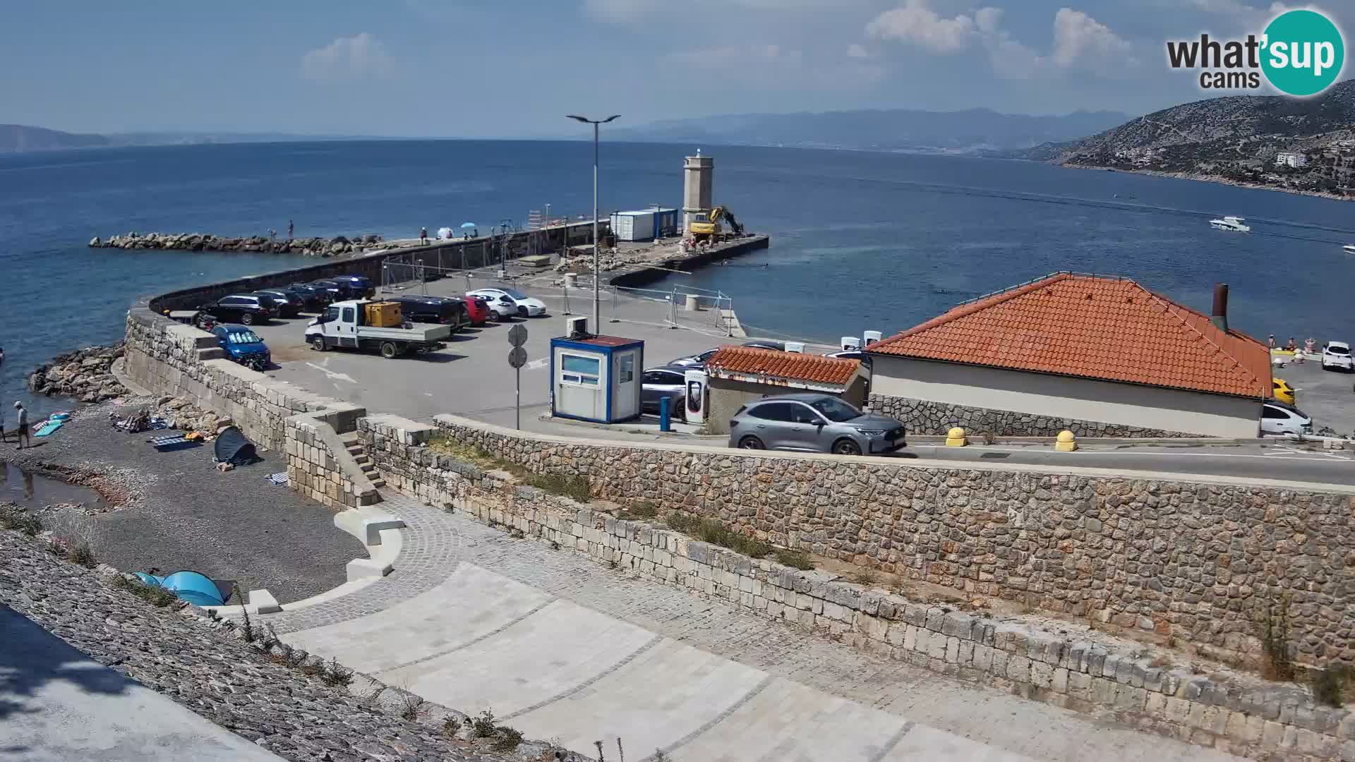 Web kamera Senj luka – Lukobran i svjetionik uživo