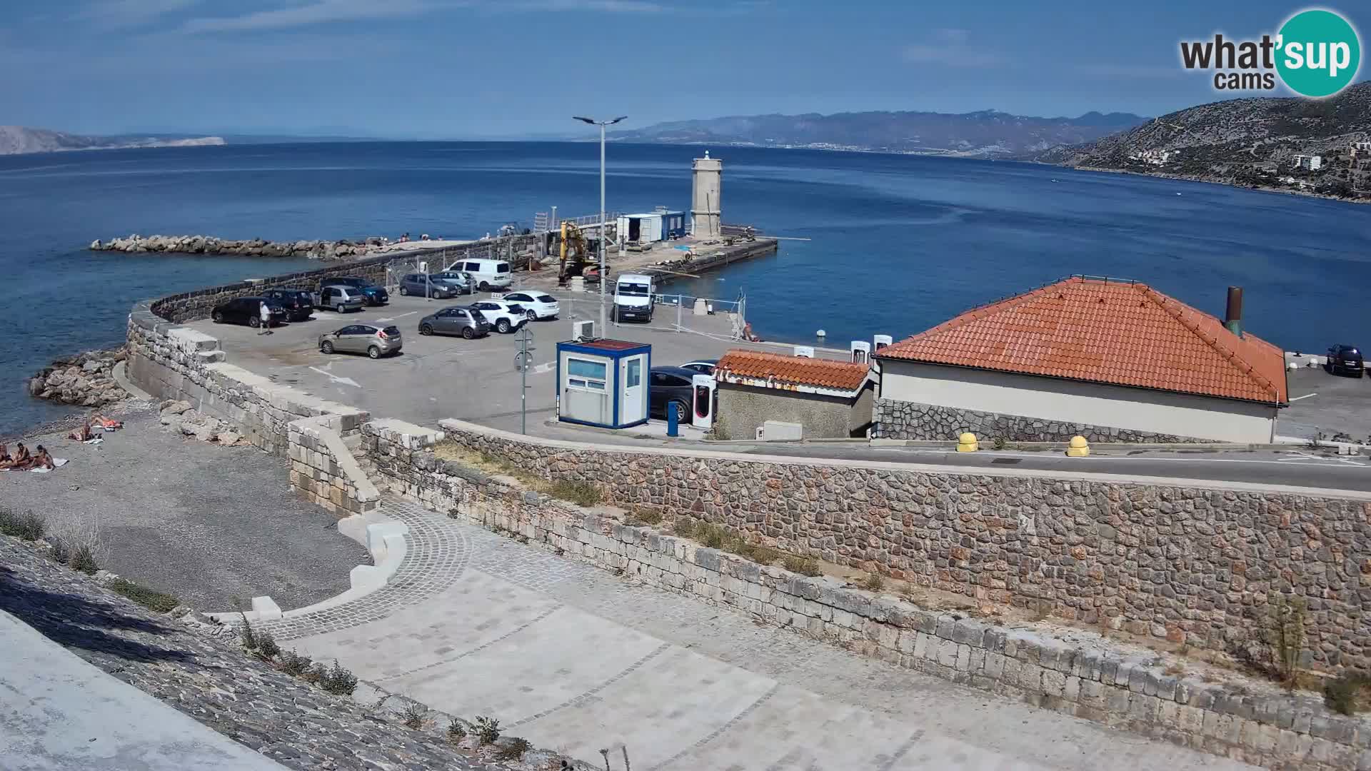 Webcam puerto de Senj – Rompeolas y faro en directo