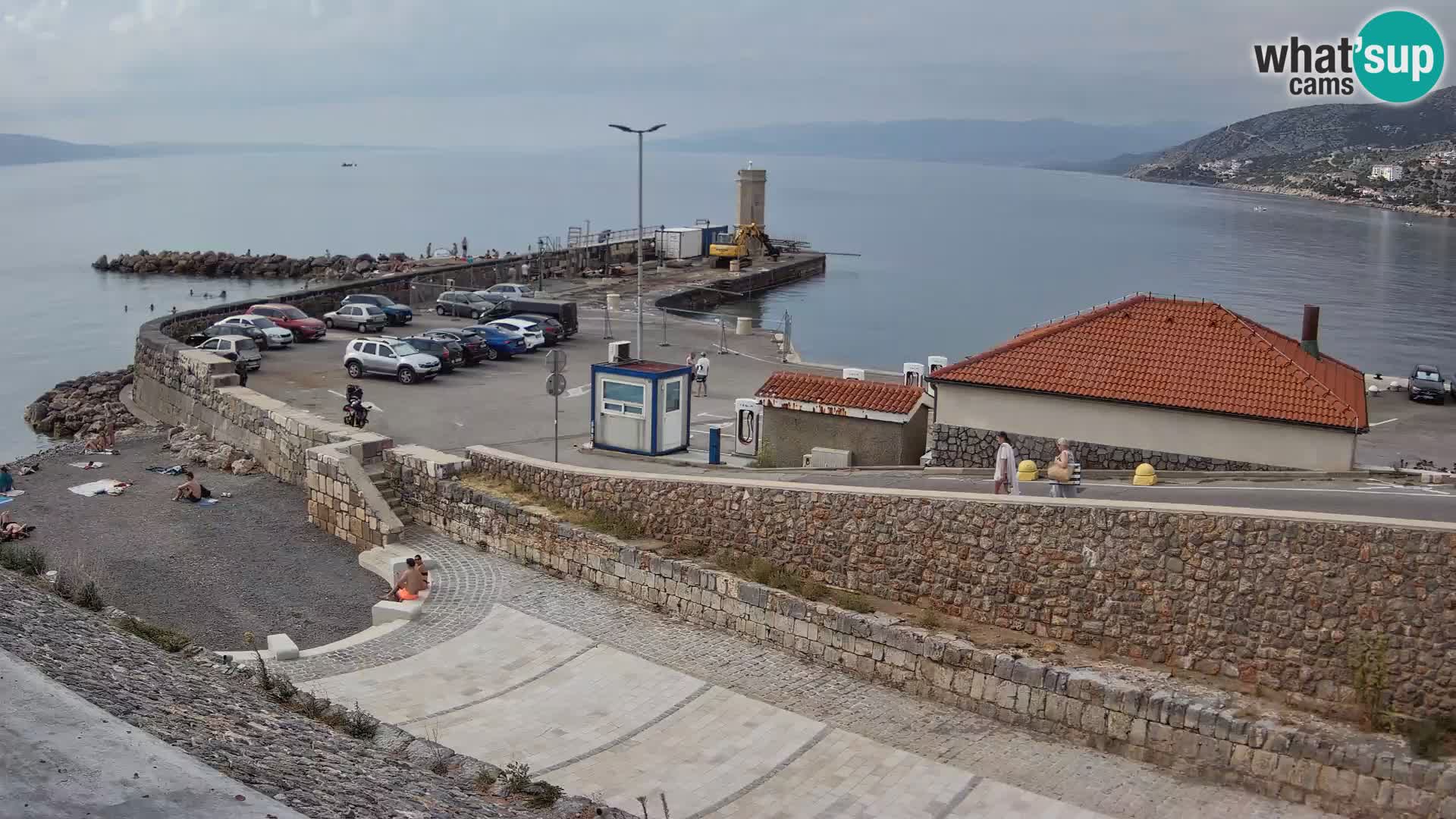 Webcam puerto de Senj – Rompeolas y faro en directo