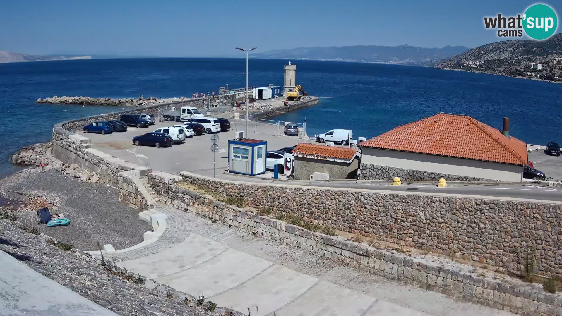 Senj Harbour Webcam – Breakwater & Lighthouse Live View