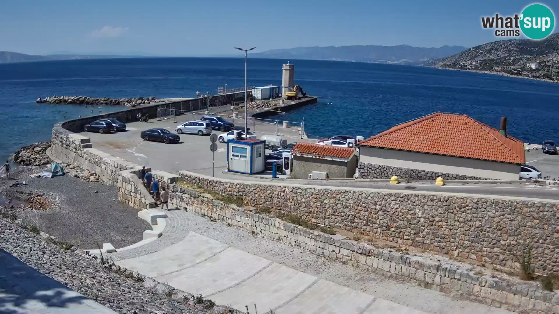 Senj Hafen Webcam – Wellenbrecher & Leuchtturm Liveblick