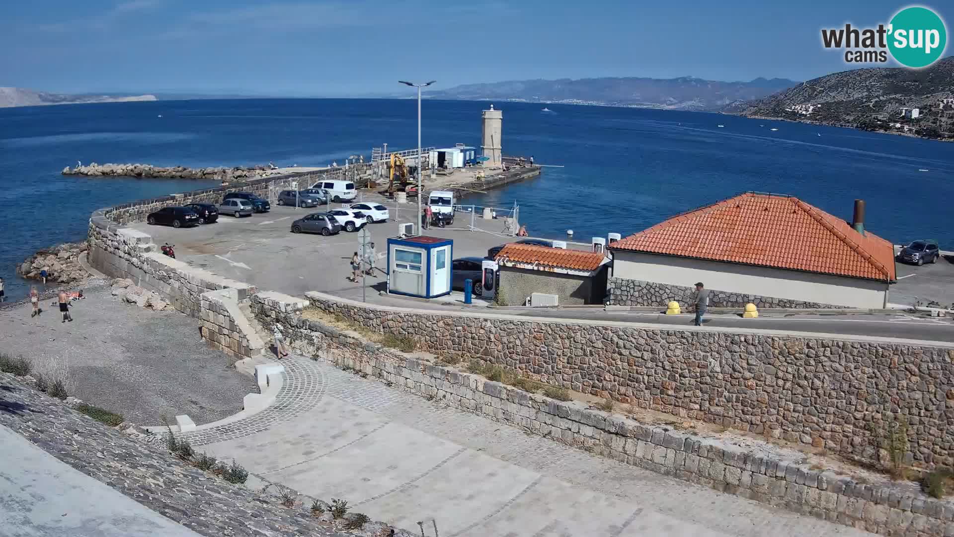 Senj Hafen Webcam – Wellenbrecher & Leuchtturm Liveblick