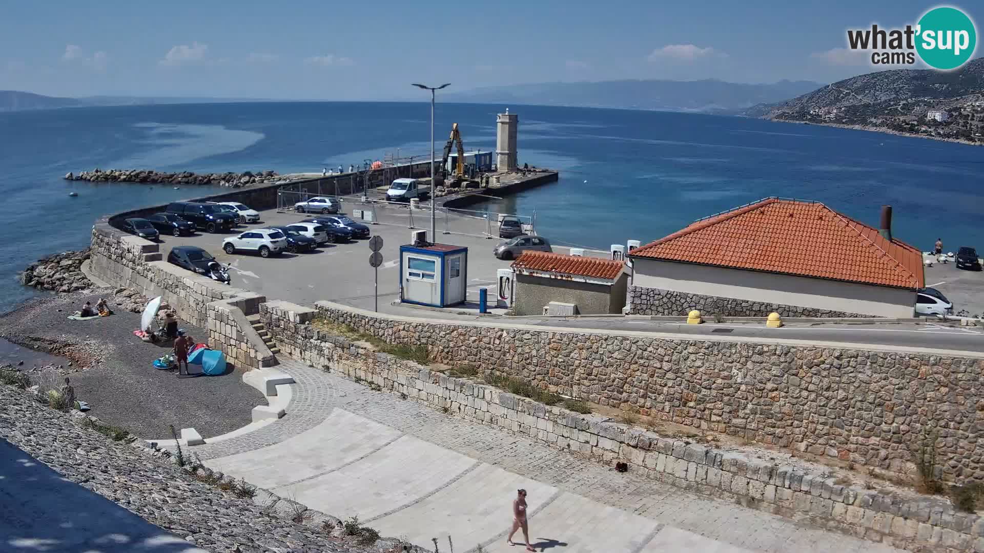 Senj Harbour Webcam – Breakwater & Lighthouse Live View