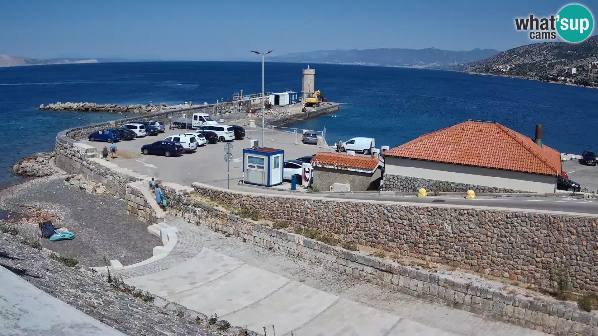 Senj Harbour Webcam – Breakwater & Lighthouse Live View