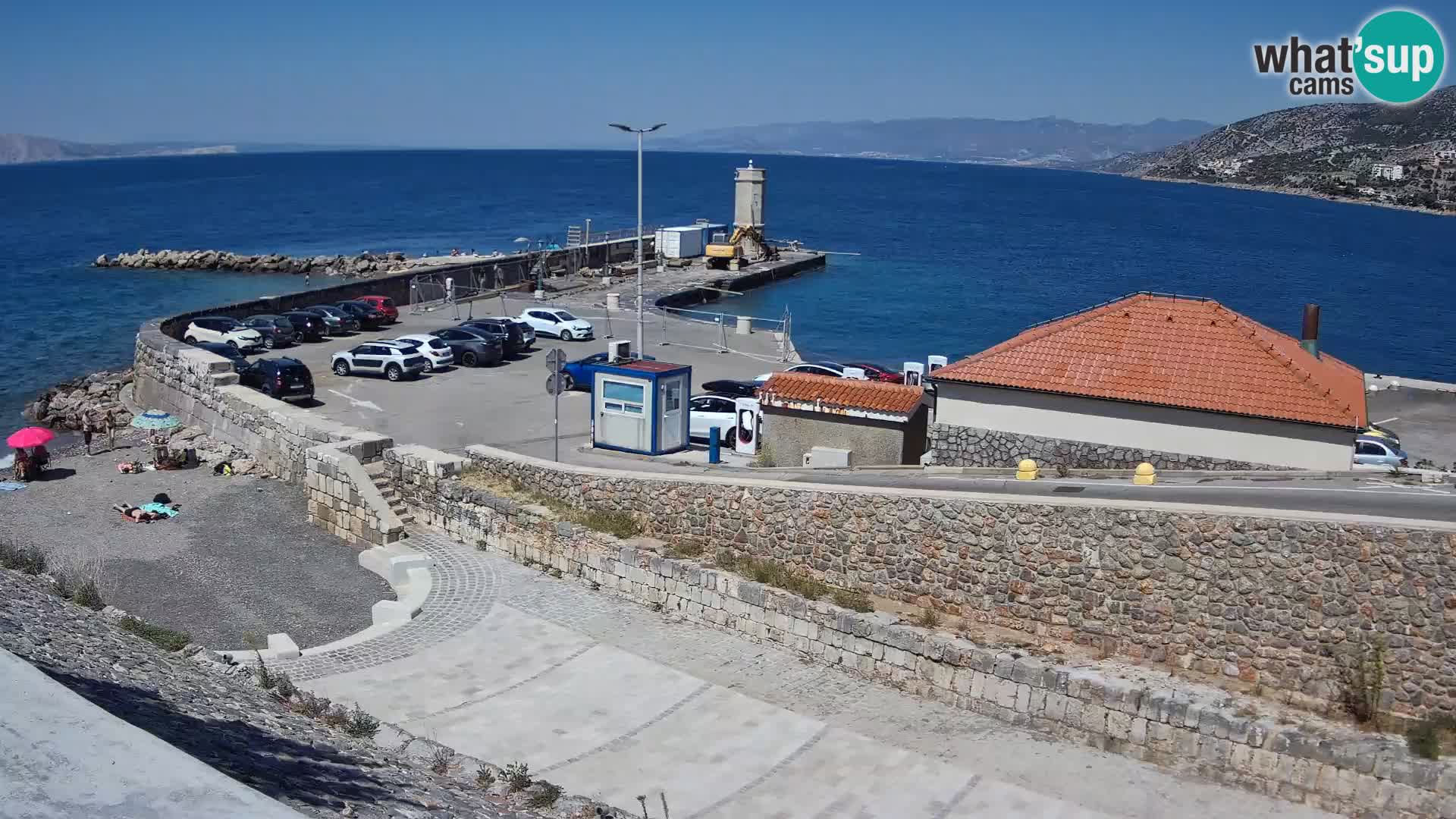 Senj Harbour Webcam – Breakwater & Lighthouse Live View