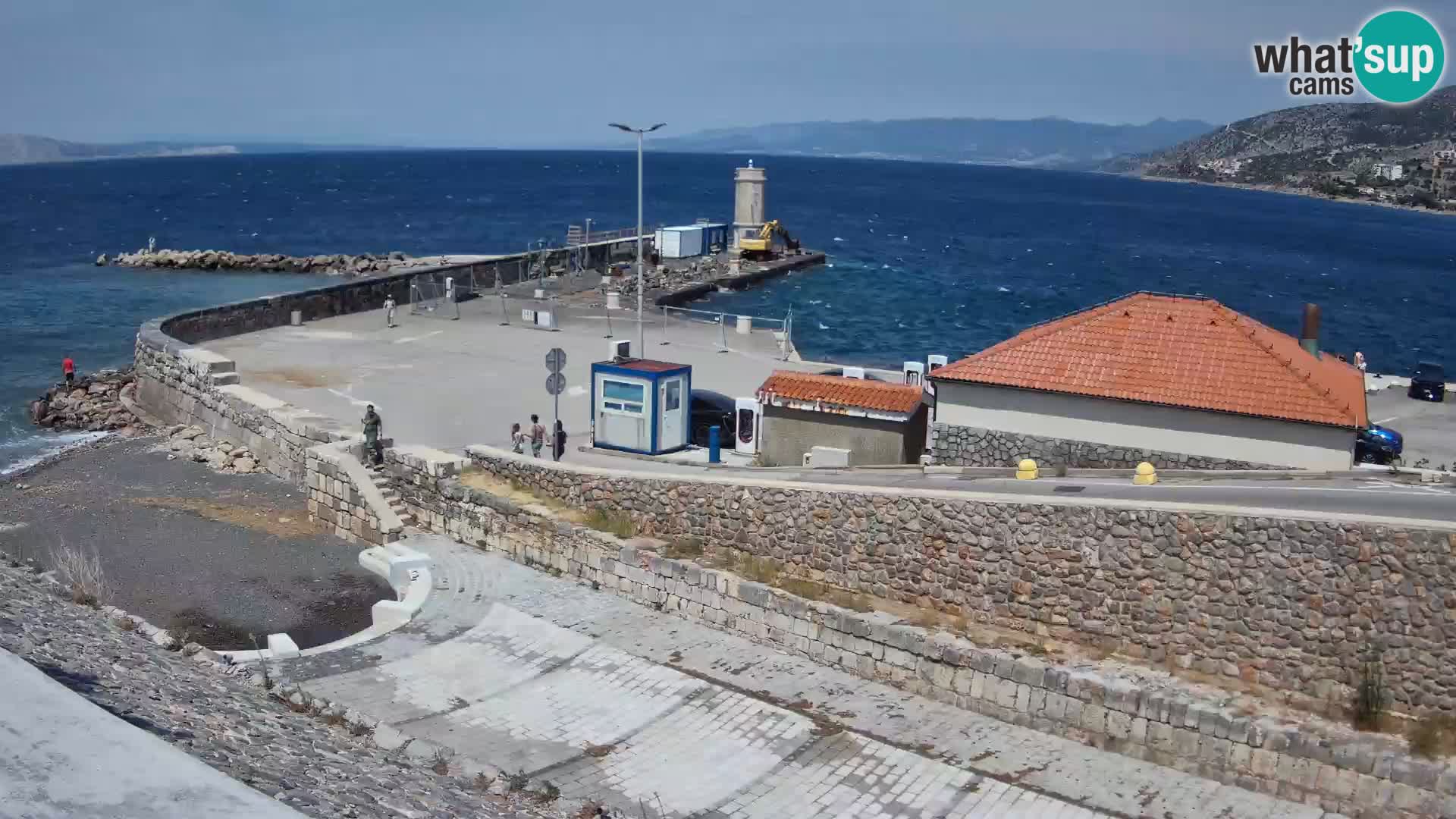 Senj Harbour Webcam – Breakwater & Lighthouse Live View