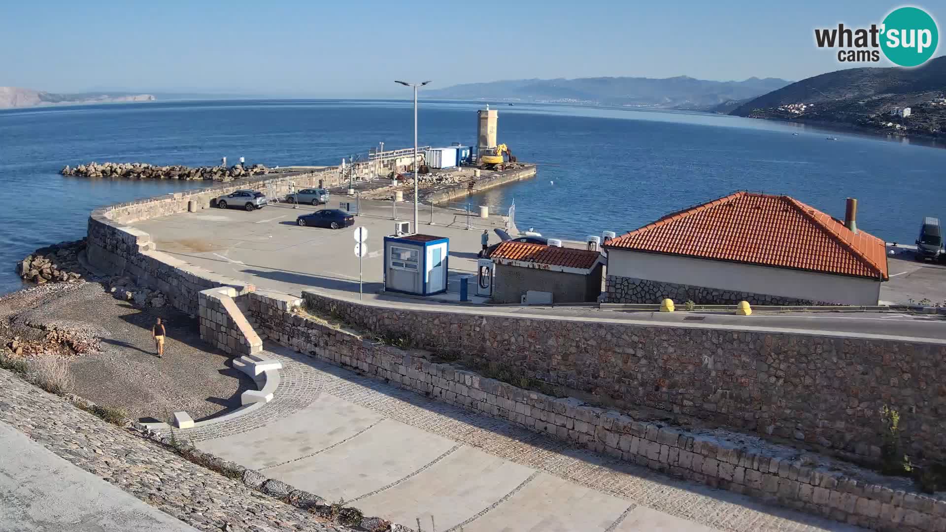 Senj Hafen Webcam – Wellenbrecher & Leuchtturm Liveblick