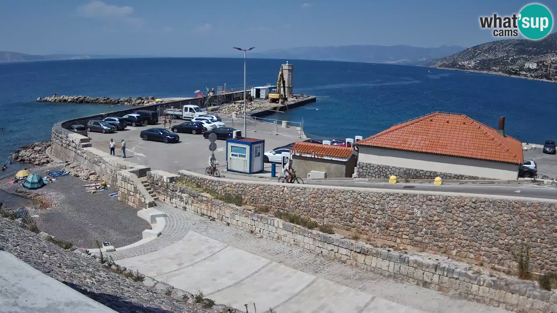 Webcam puerto de Senj – Rompeolas y faro en directo