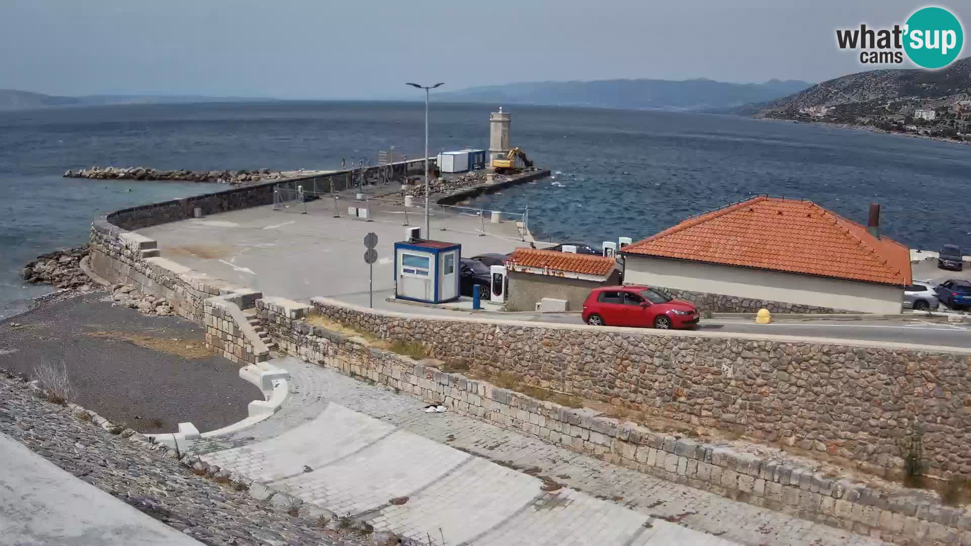 Webcam puerto de Senj – Rompeolas y faro en directo