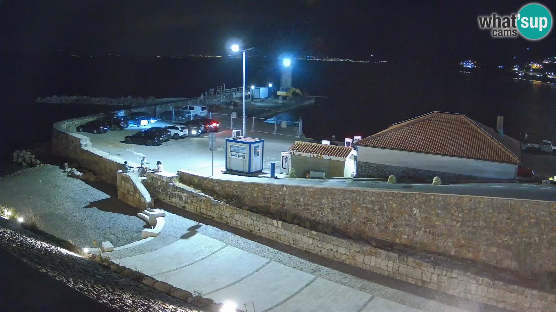 Webcam port de Senj – Vue sur la jetée et le phare