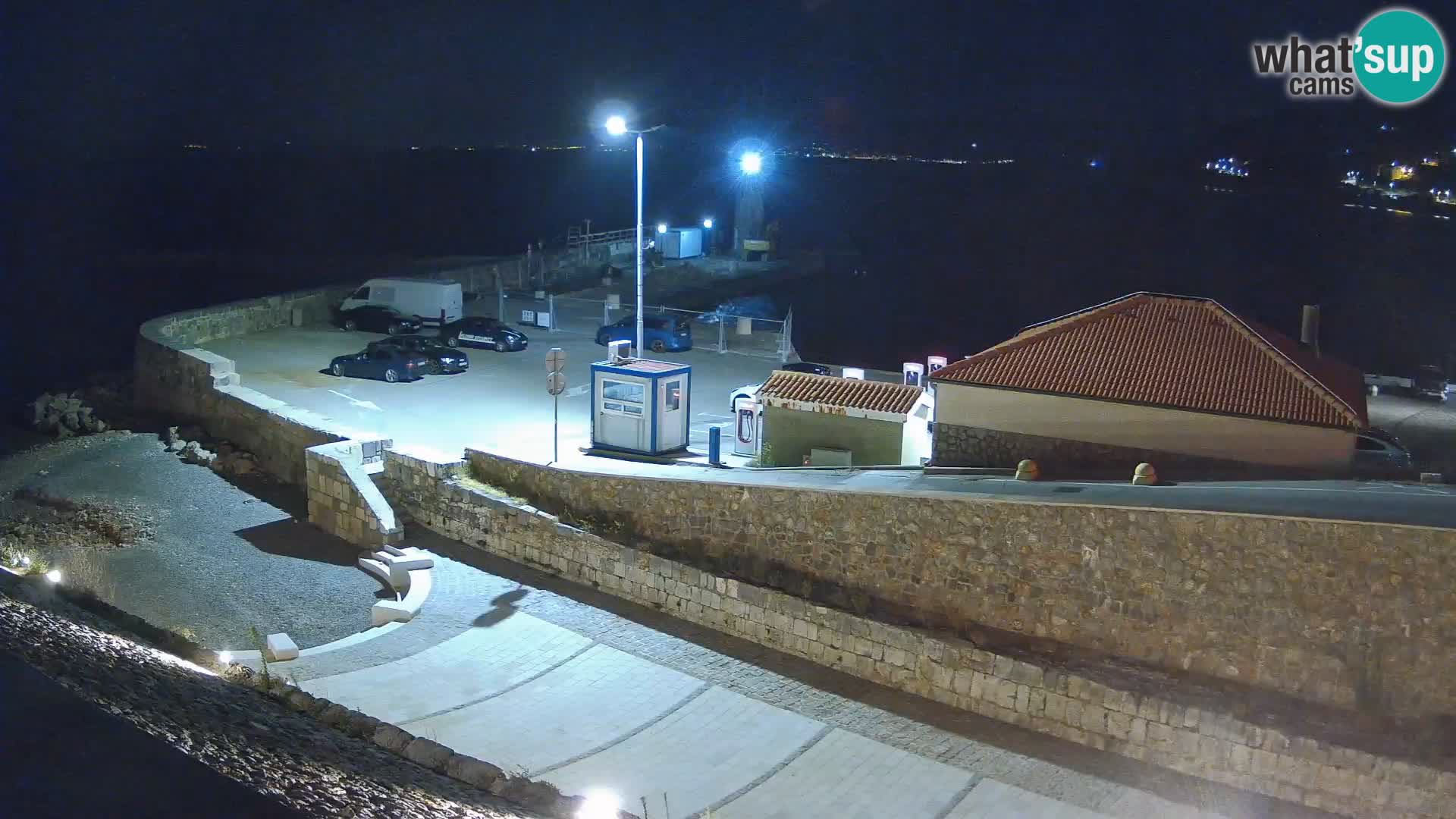 Senj Hafen Webcam – Wellenbrecher & Leuchtturm Liveblick