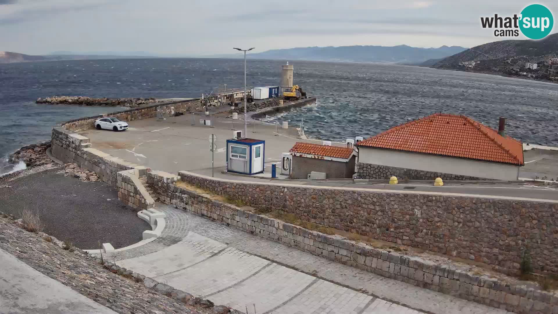 Senj Harbour Webcam – Breakwater & Lighthouse Live View