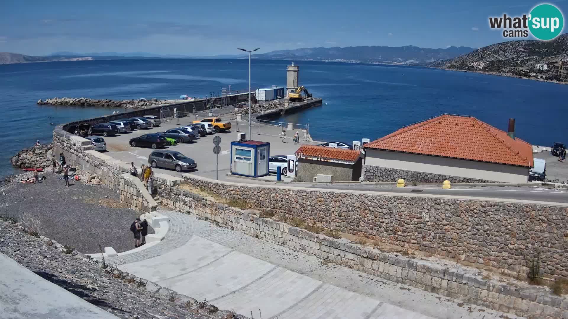 Webcam puerto de Senj – Rompeolas y faro en directo