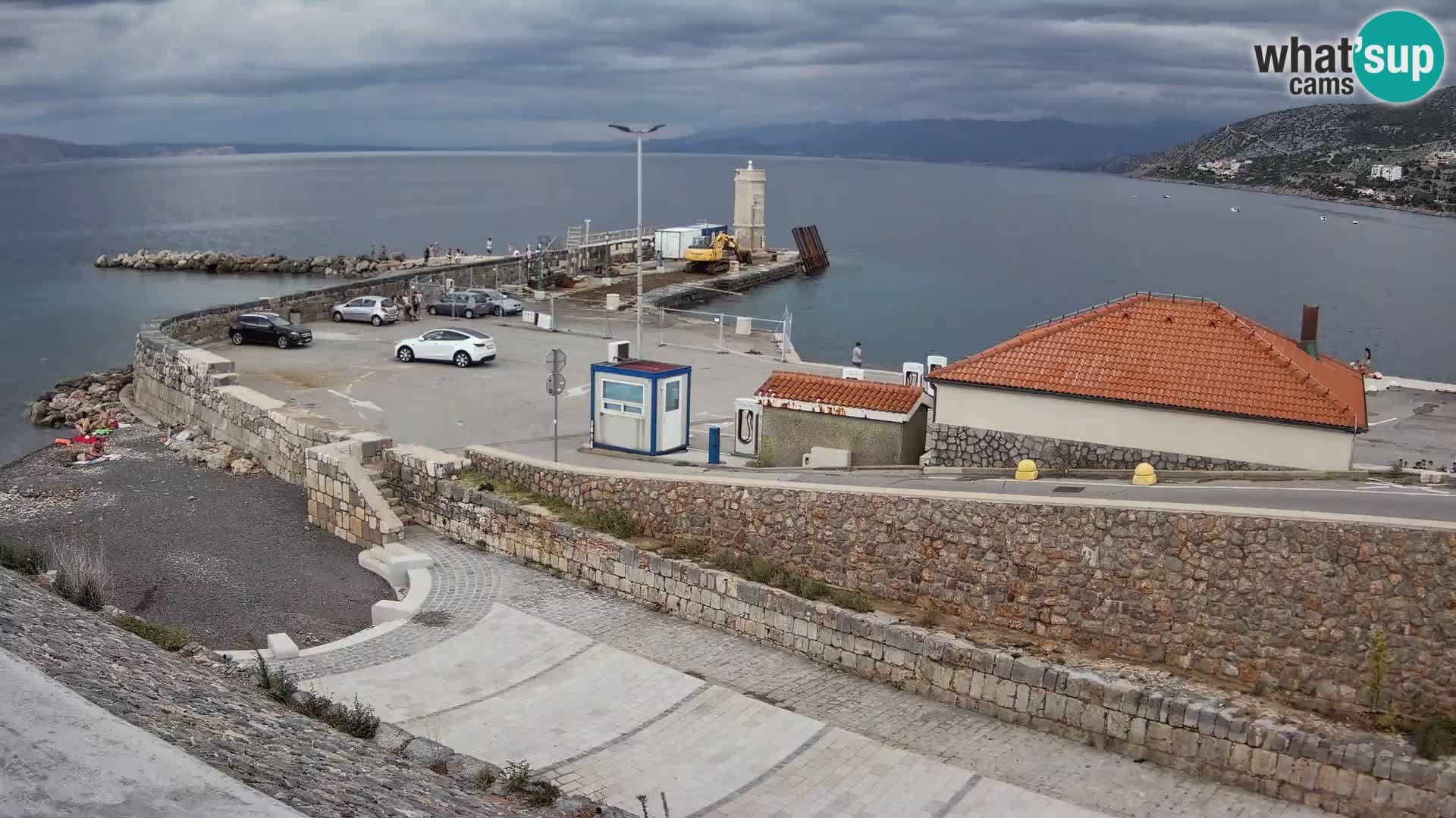 Senj Hafen Webcam – Wellenbrecher & Leuchtturm Liveblick