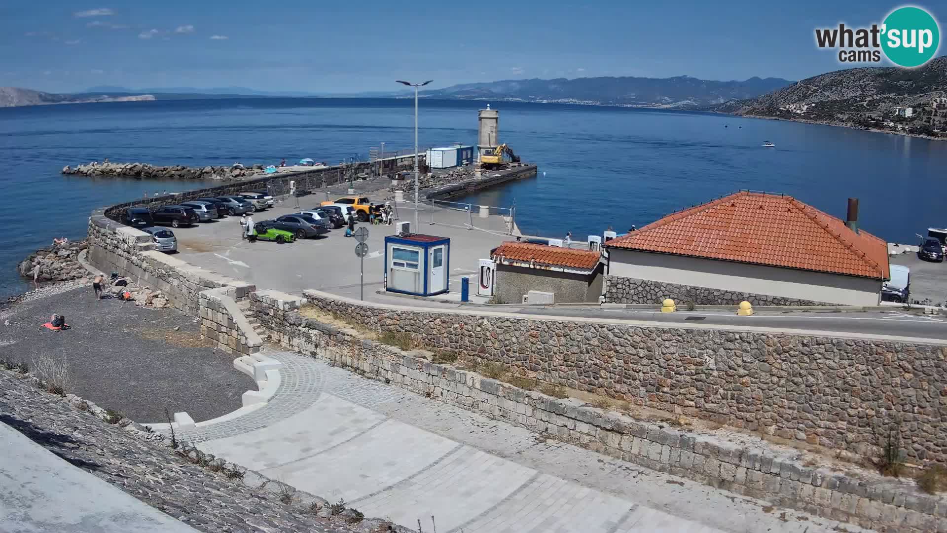 Senj Hafen Webcam – Wellenbrecher & Leuchtturm Liveblick