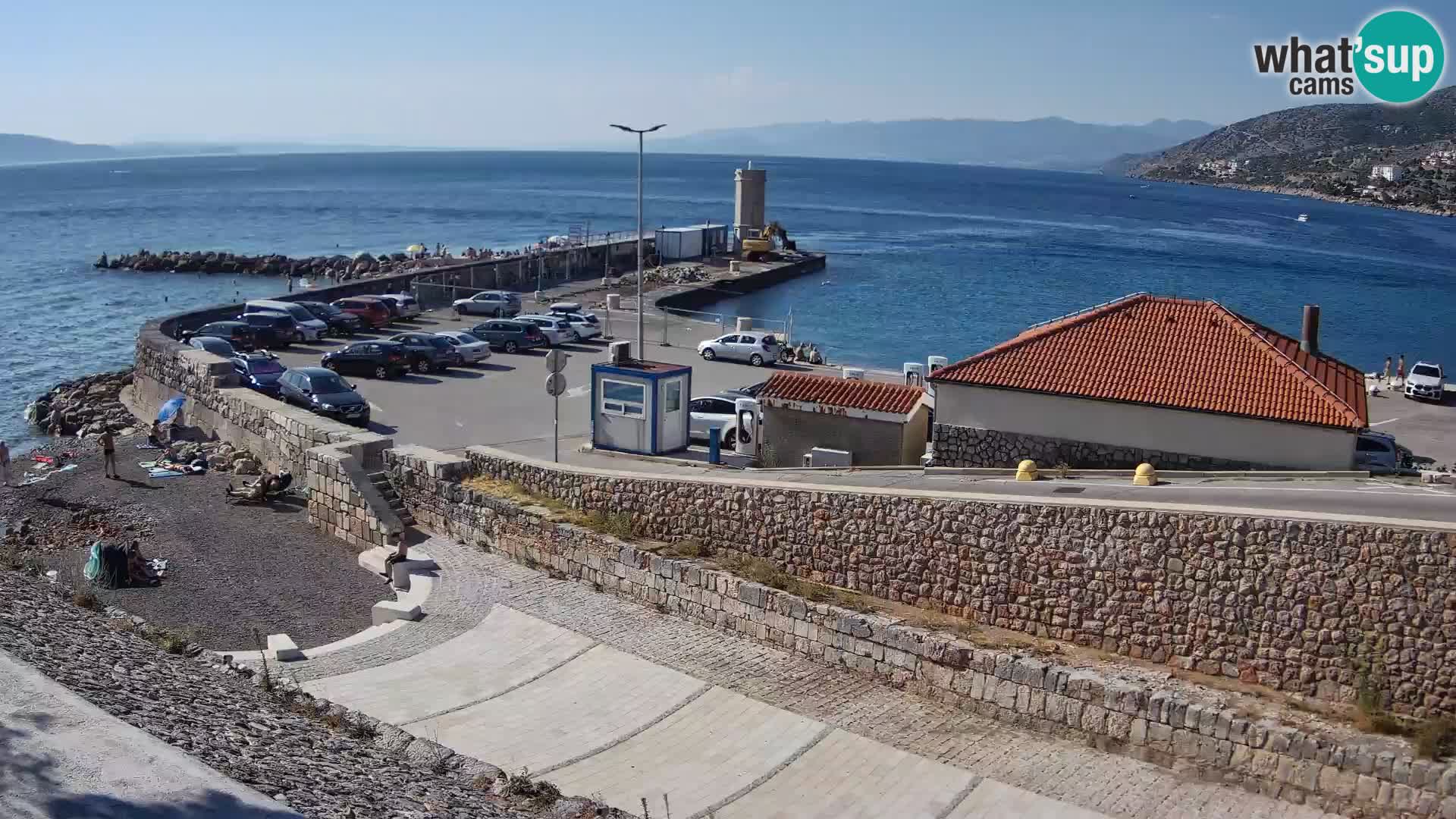 Senj Hafen Webcam – Wellenbrecher & Leuchtturm Liveblick
