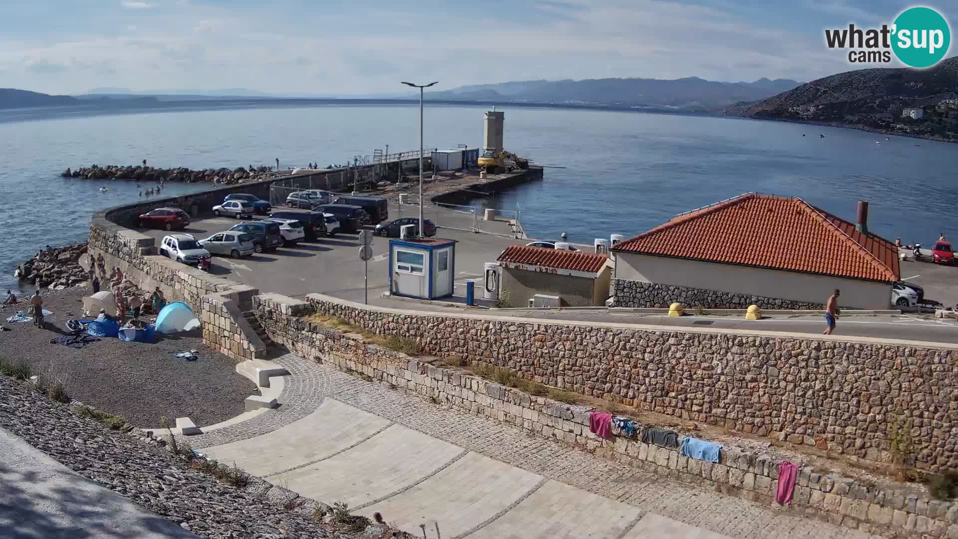 Webcam puerto de Senj – Rompeolas y faro en directo