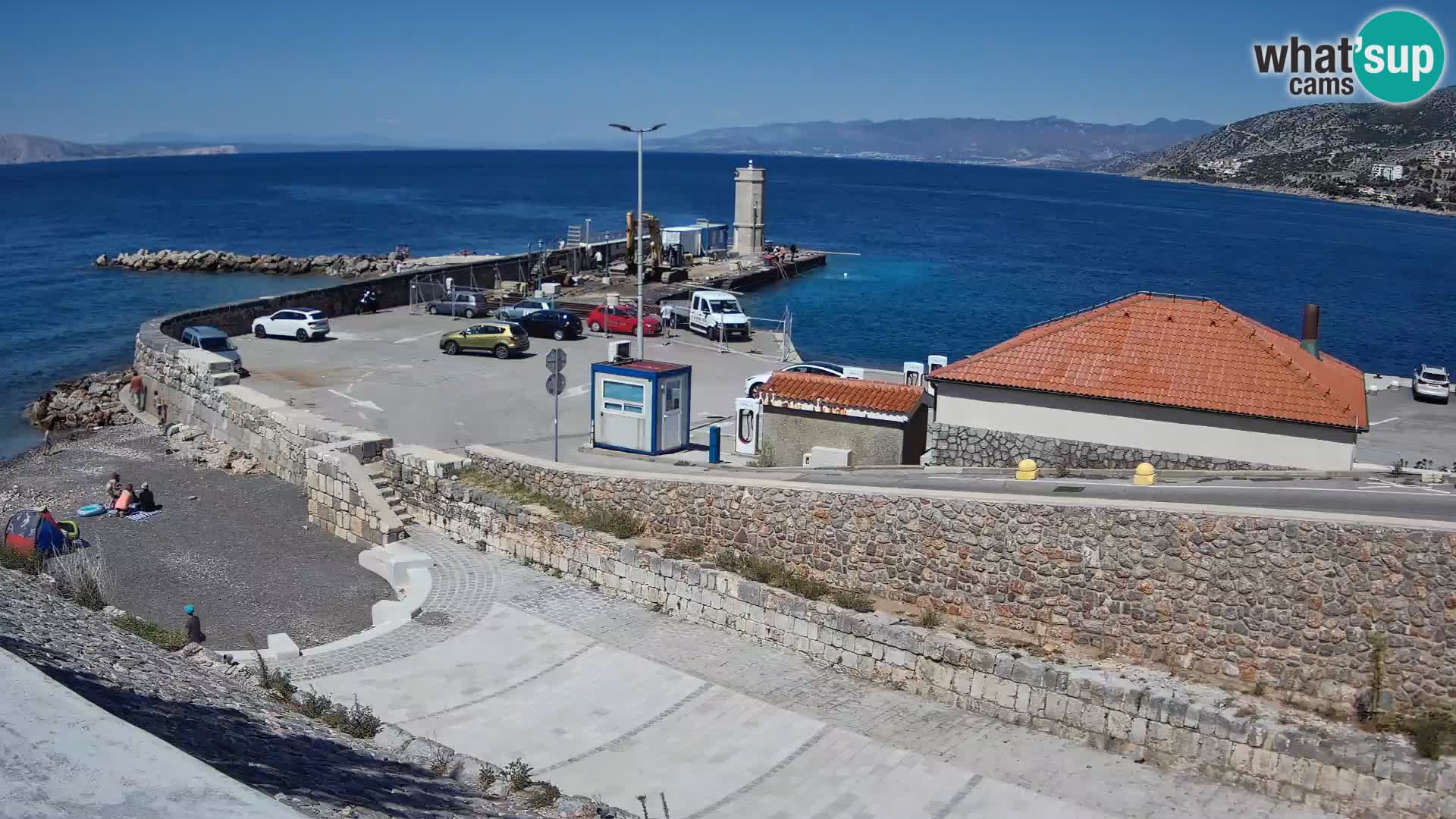 Webcam puerto de Senj – Rompeolas y faro en directo