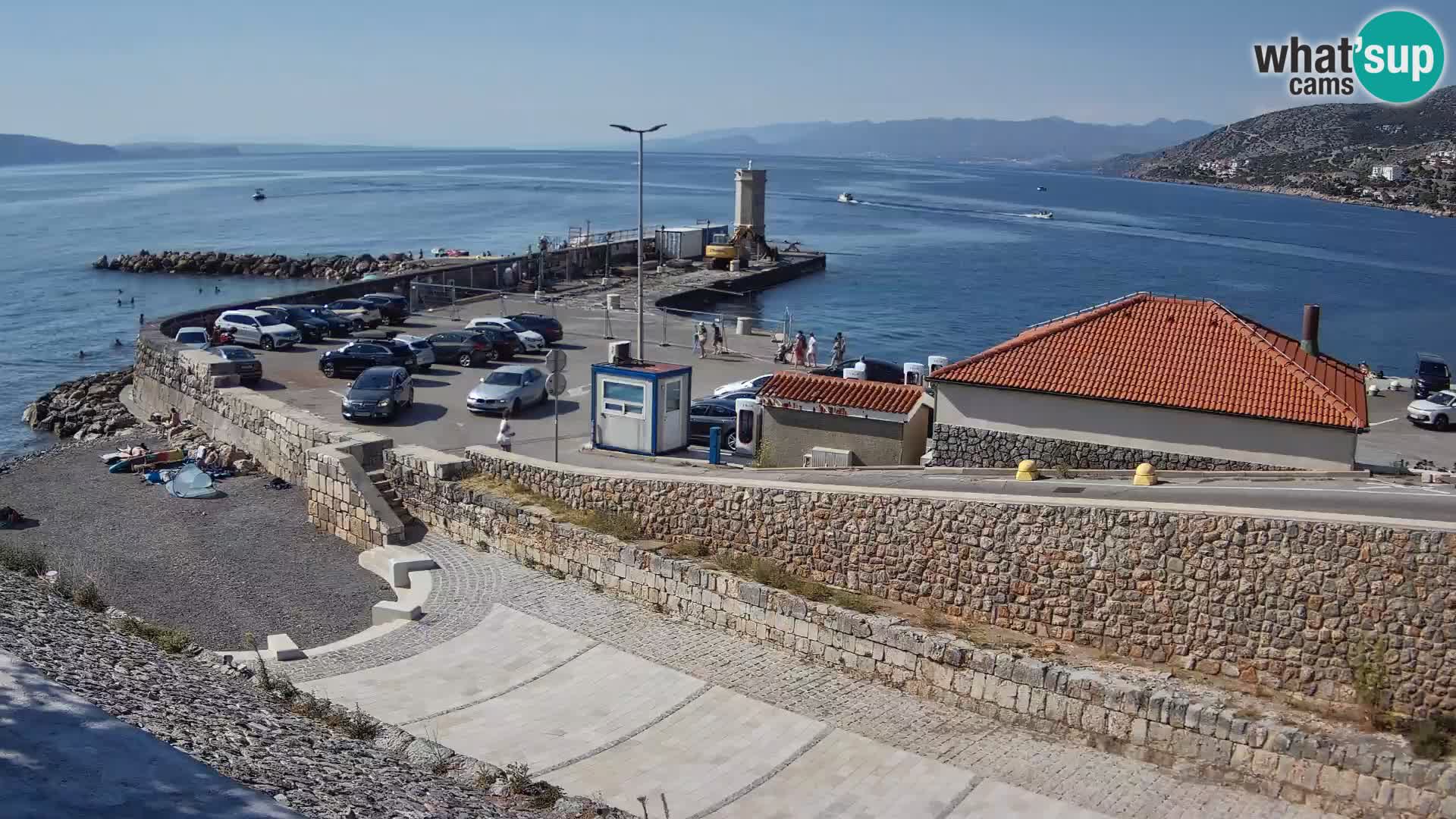 Webcam puerto de Senj – Rompeolas y faro en directo