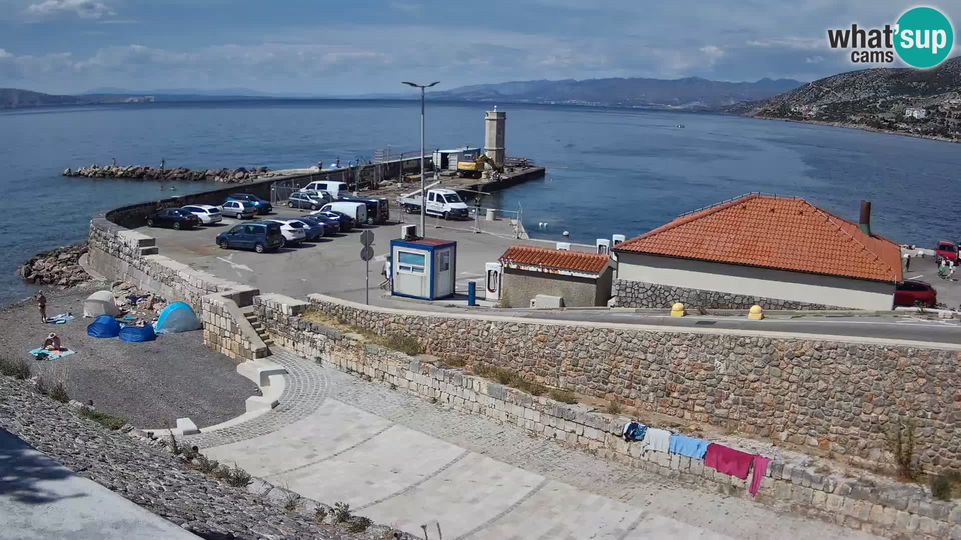 Webcam Porto di Segna – Frangiflutti e Faro in diretta