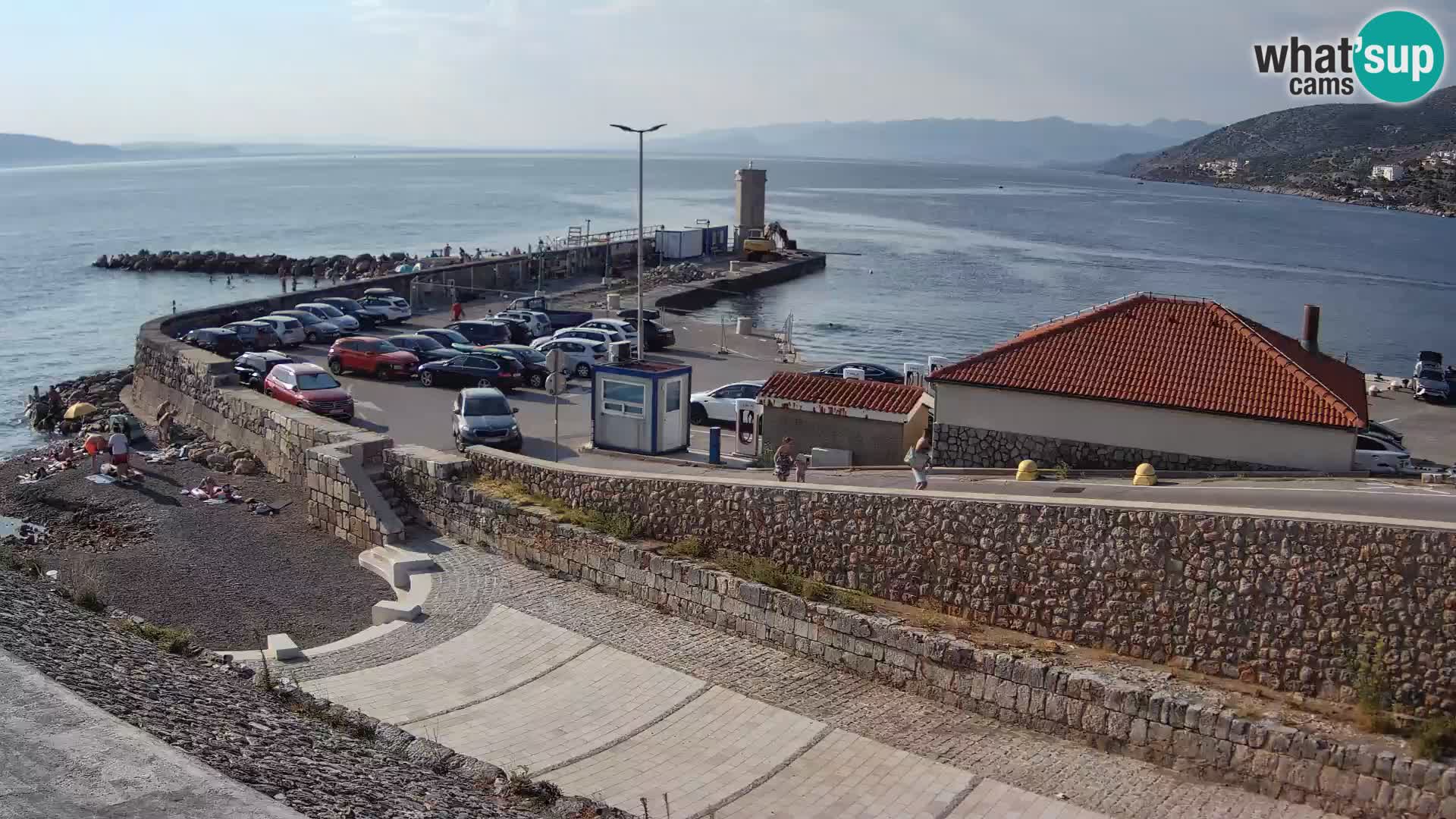 Webcam puerto de Senj – Rompeolas y faro en directo