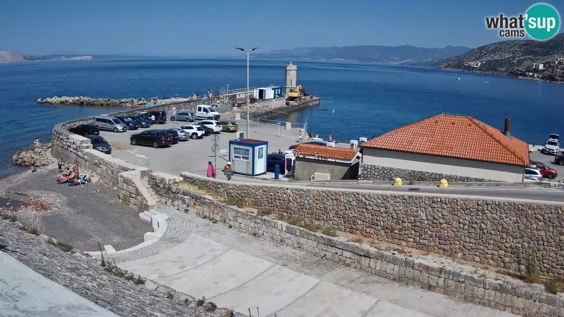 Webcam puerto de Senj – Rompeolas y faro en directo