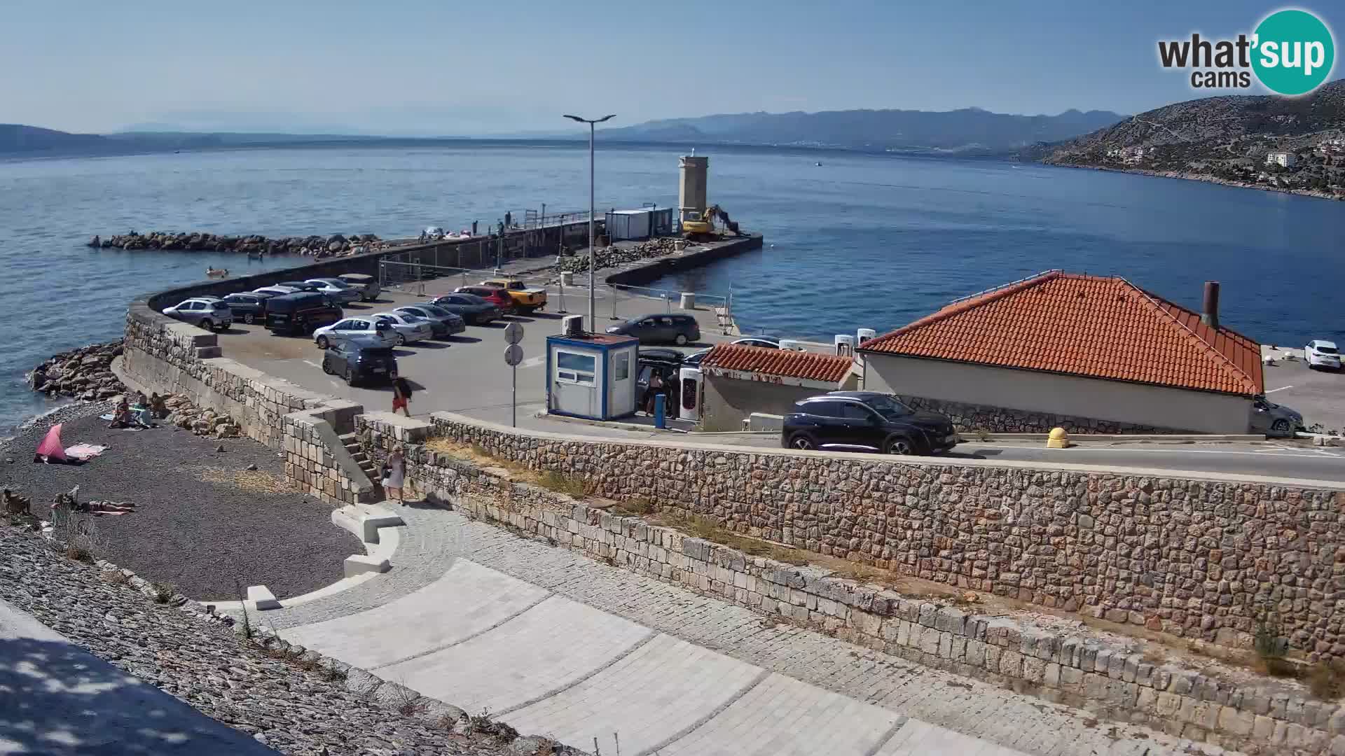Webcam puerto de Senj – Rompeolas y faro en directo