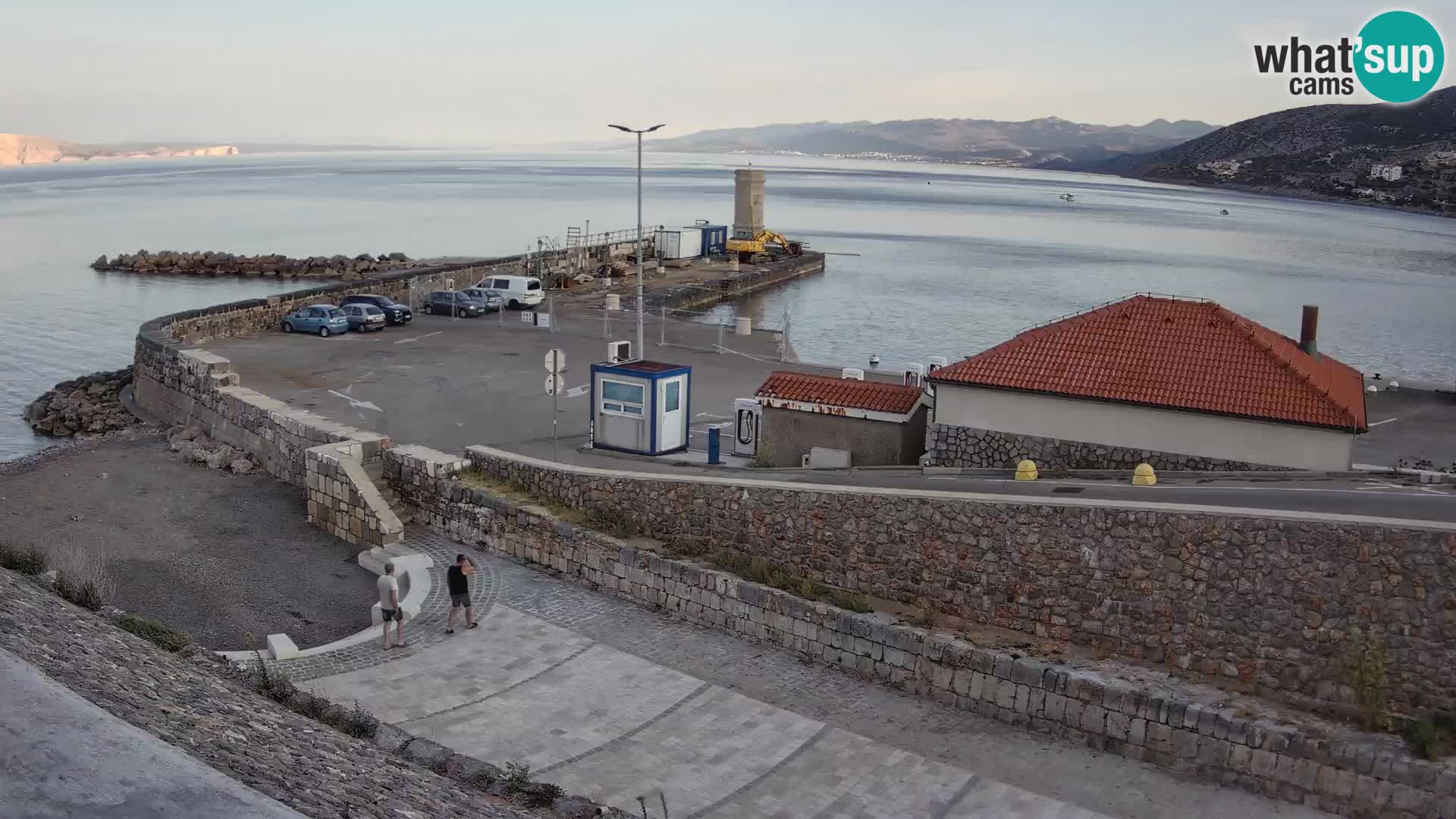 Webcam port de Senj – Vue sur la jetée et le phare