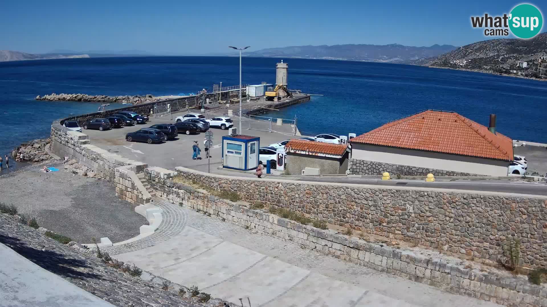 Webcam puerto de Senj – Rompeolas y faro en directo