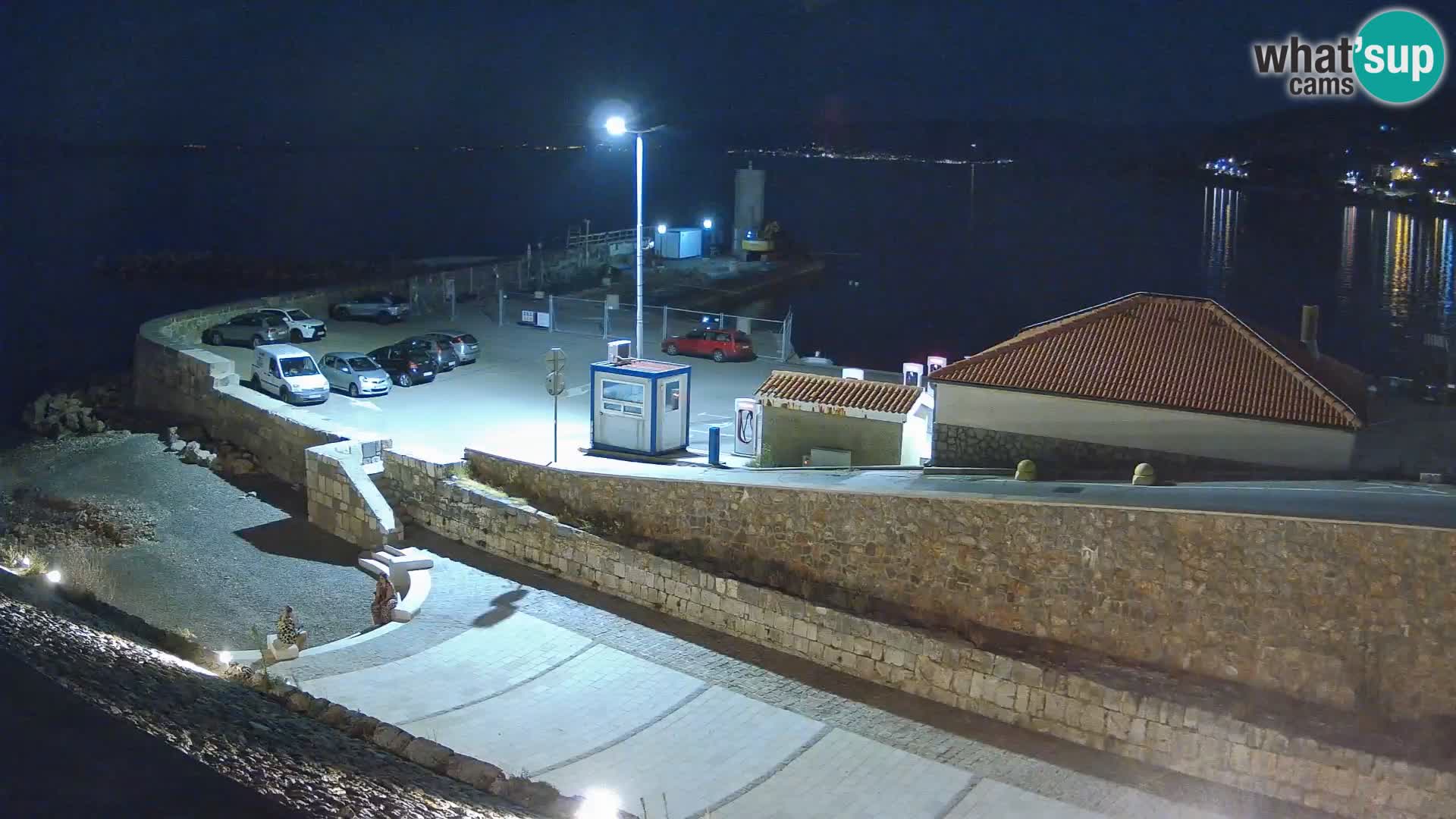 Webcam port de Senj – Vue sur la jetée et le phare