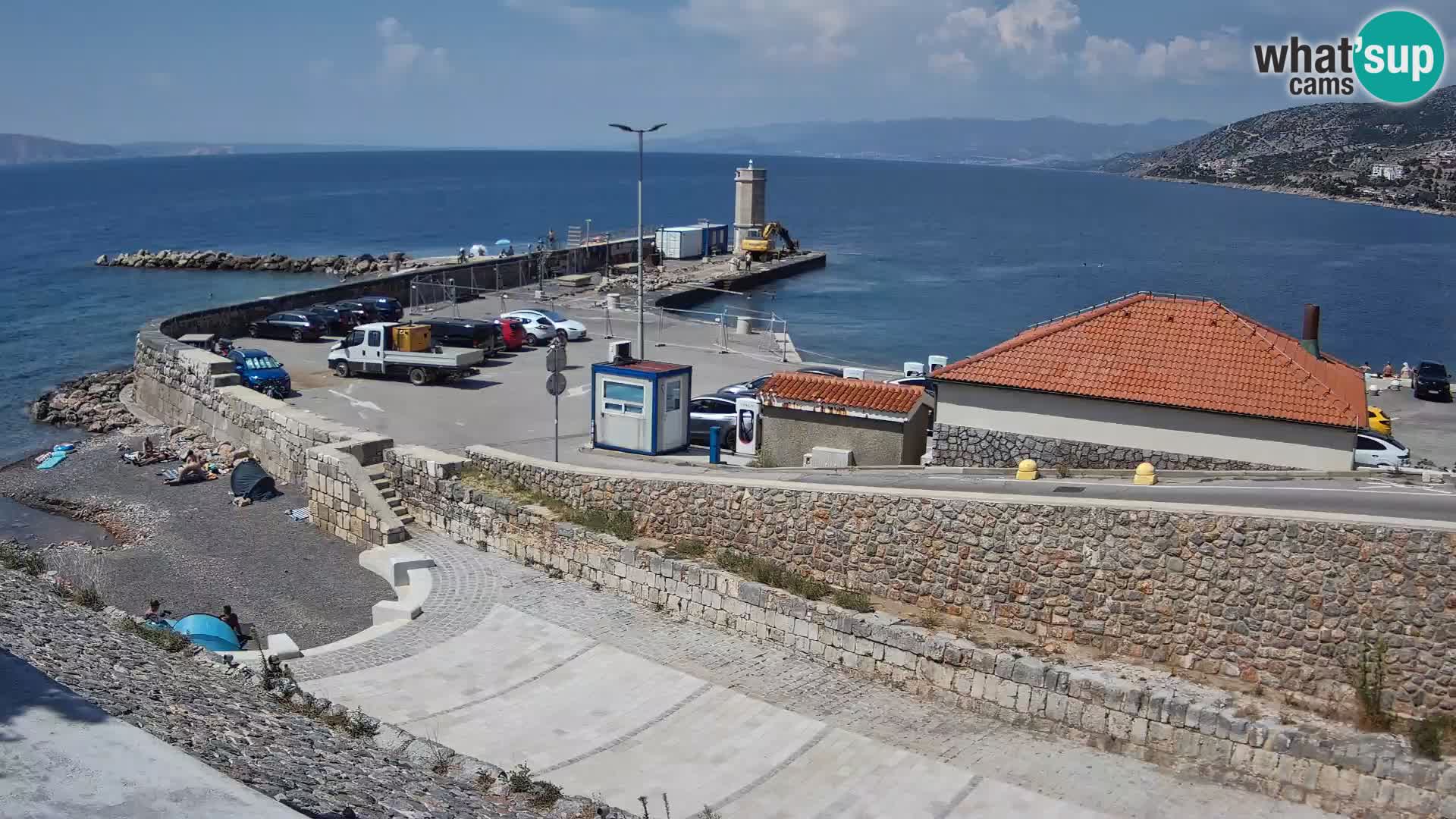 Webcam Porto di Segna – Frangiflutti e Faro in diretta