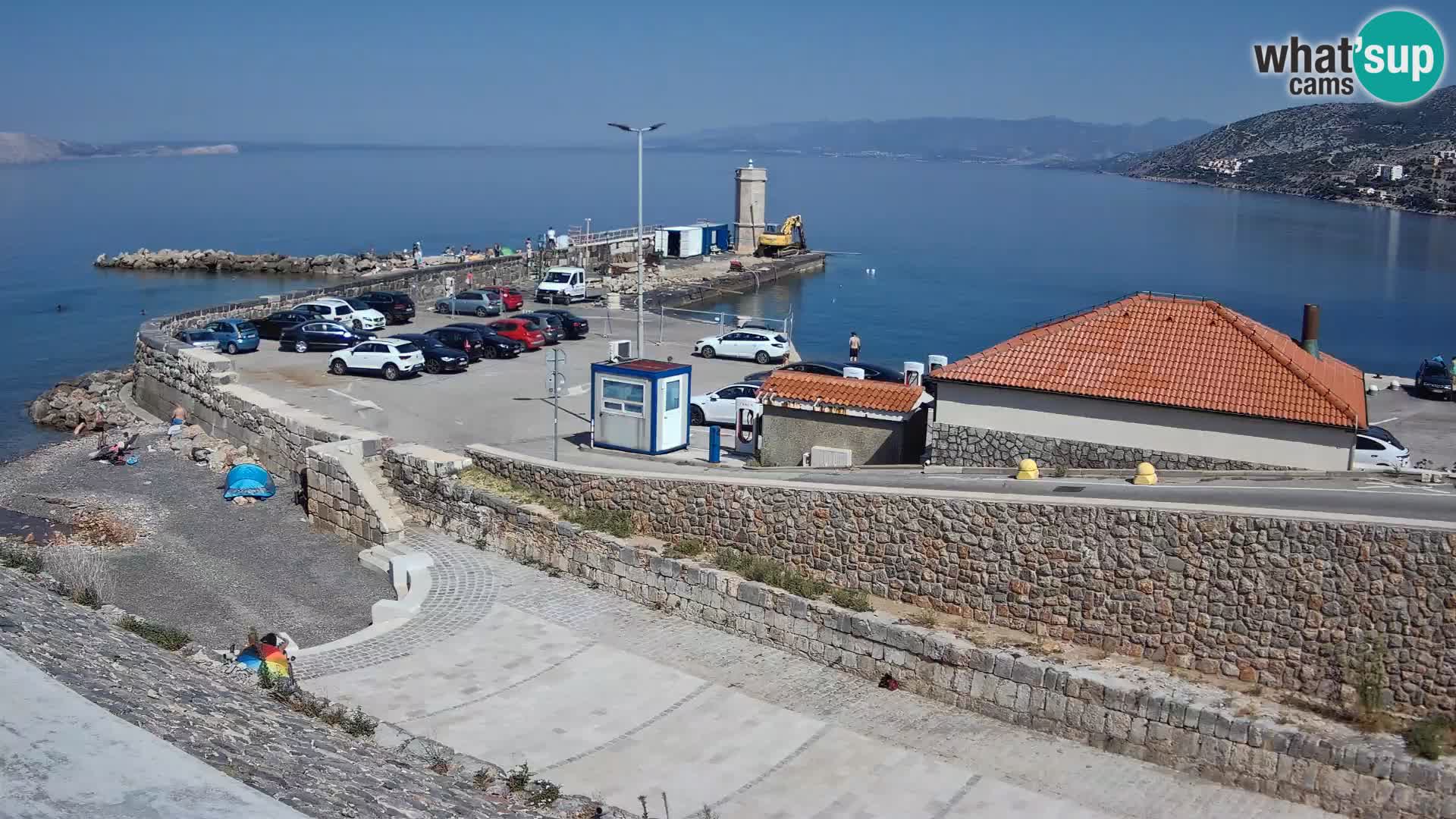 Webcam puerto de Senj – Rompeolas y faro en directo