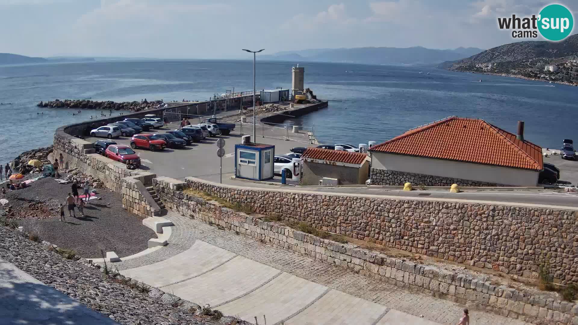 Webcam puerto de Senj – Rompeolas y faro en directo