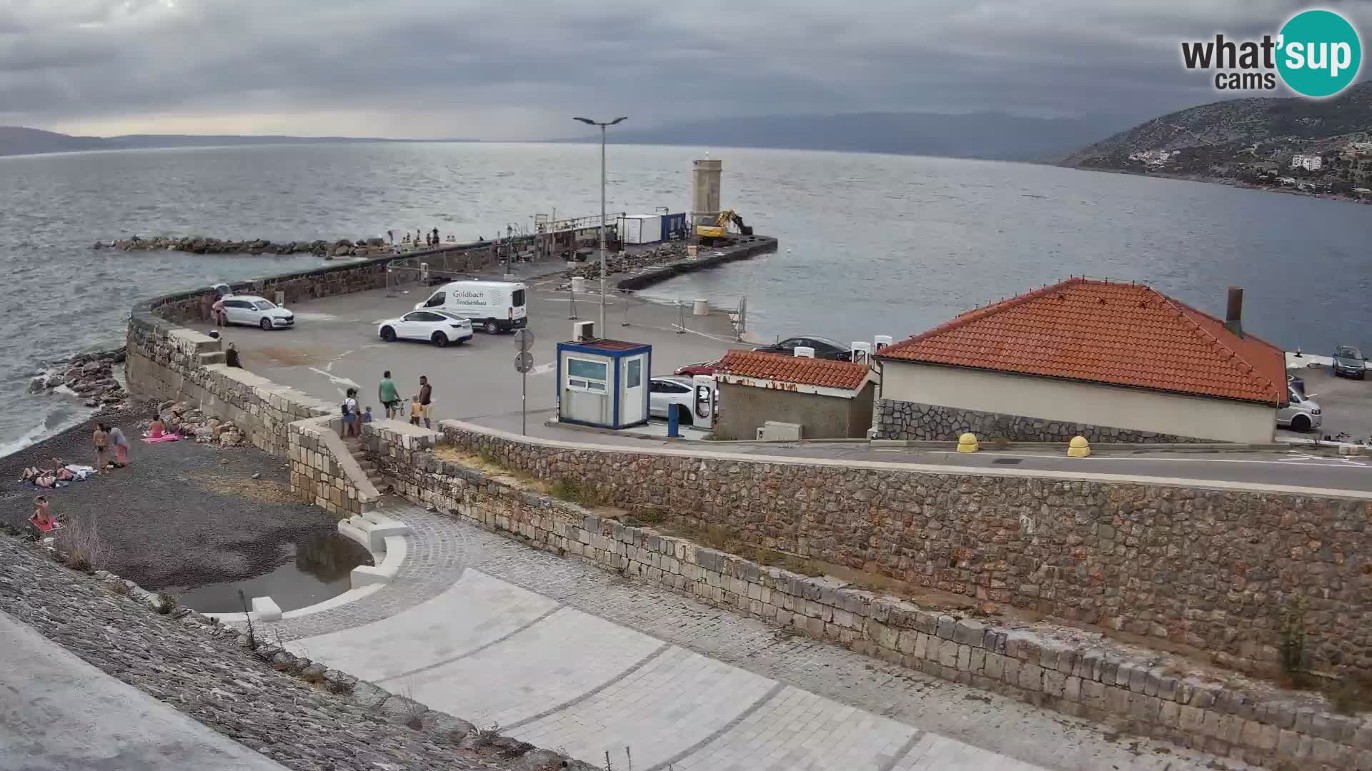 Senj Hafen Webcam – Wellenbrecher & Leuchtturm Liveblick