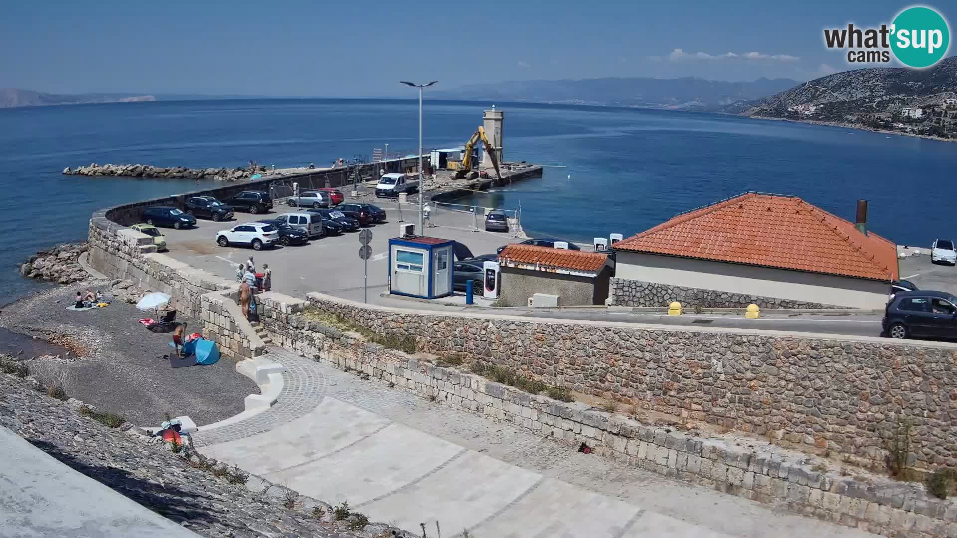 Webcam puerto de Senj – Rompeolas y faro en directo