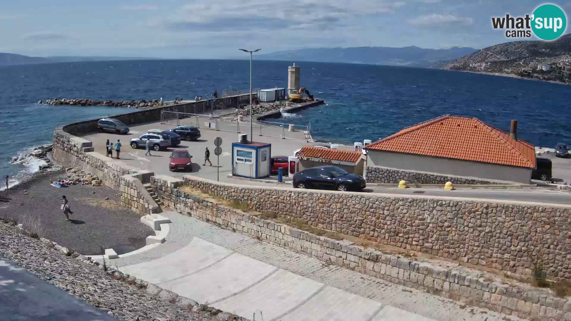 Webcam puerto de Senj – Rompeolas y faro en directo