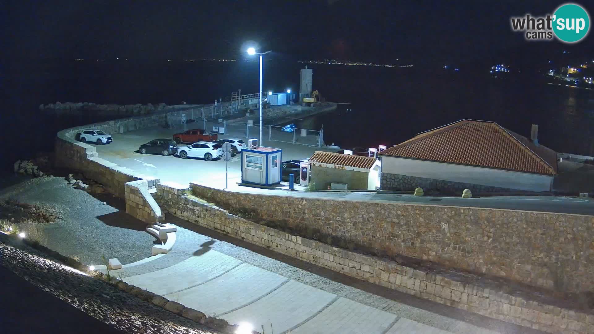 Senj Hafen Webcam – Wellenbrecher & Leuchtturm Liveblick