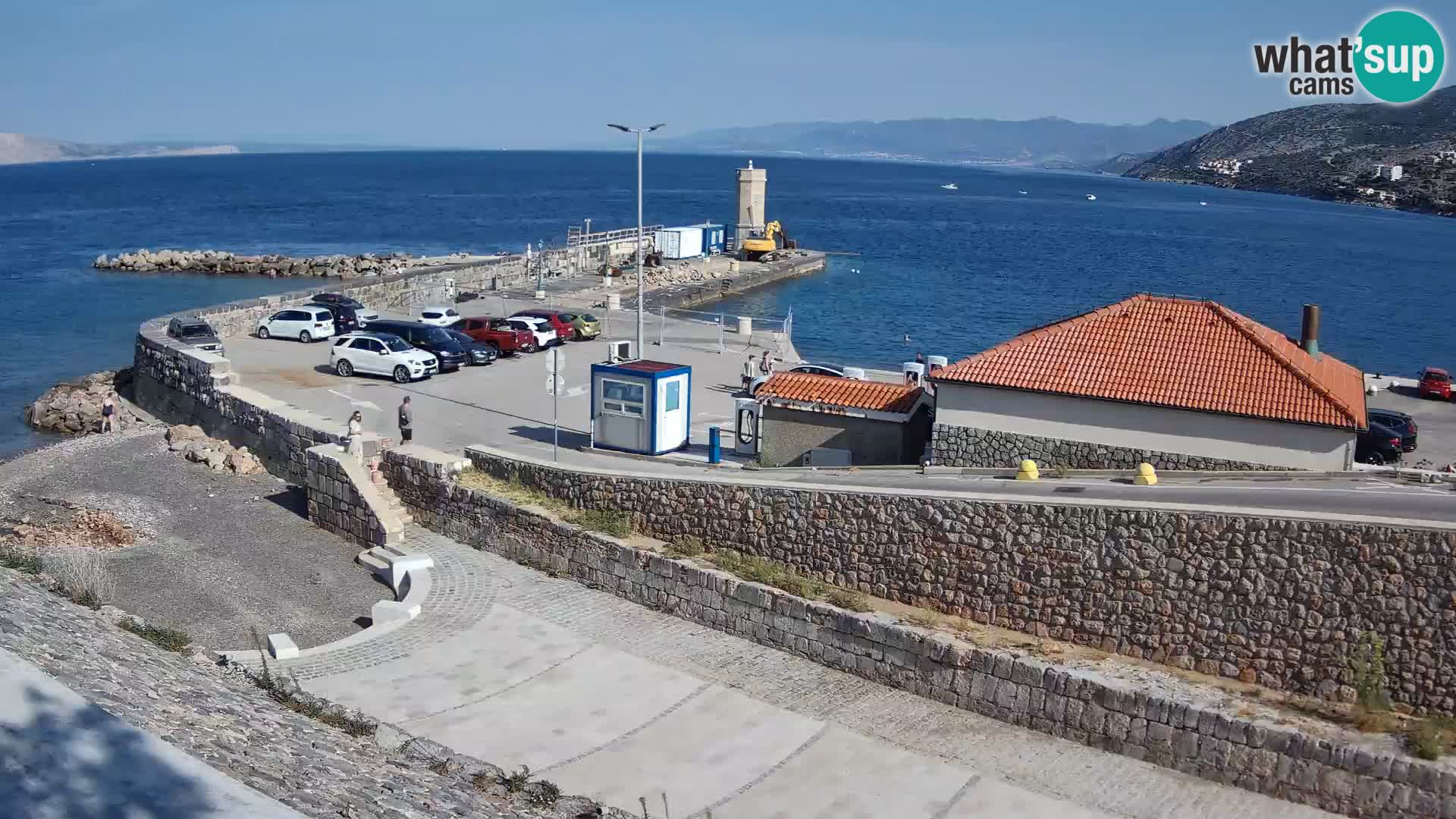 Senj Hafen Webcam – Wellenbrecher & Leuchtturm Liveblick