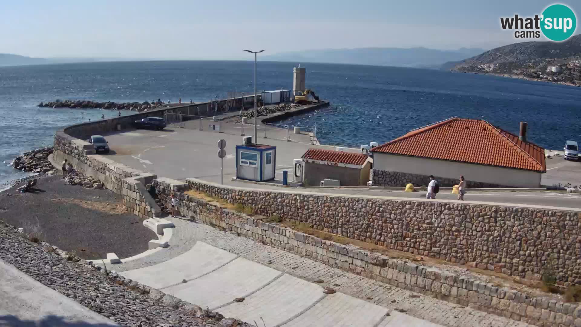 Webcam puerto de Senj – Rompeolas y faro en directo