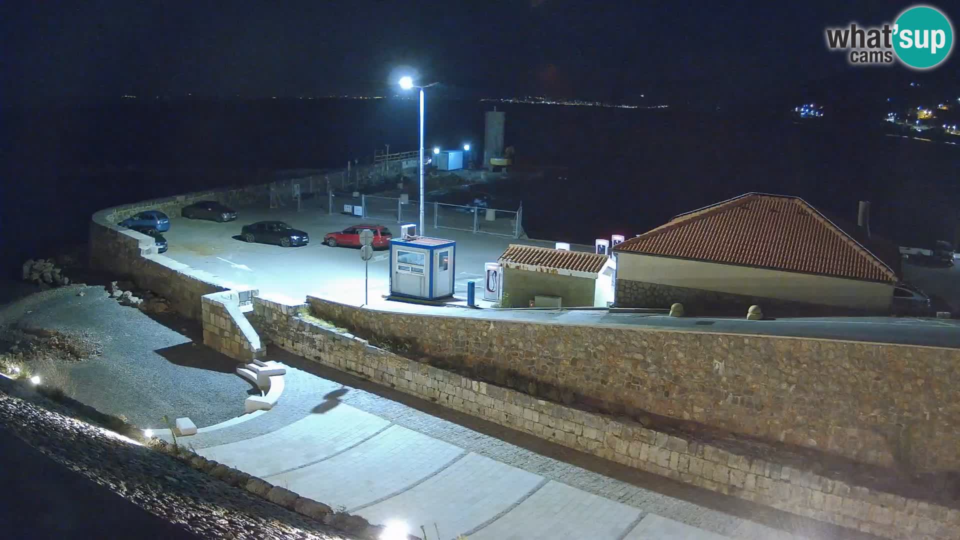 Webcam port de Senj – Vue sur la jetée et le phare