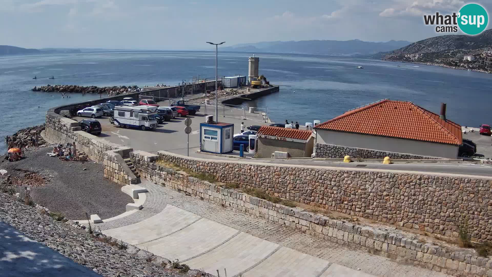 Senj Harbour Webcam – Breakwater & Lighthouse Live View