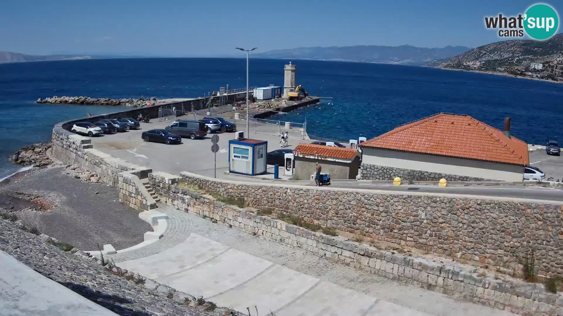 Web kamera Senj luka – Lukobran i svjetionik uživo