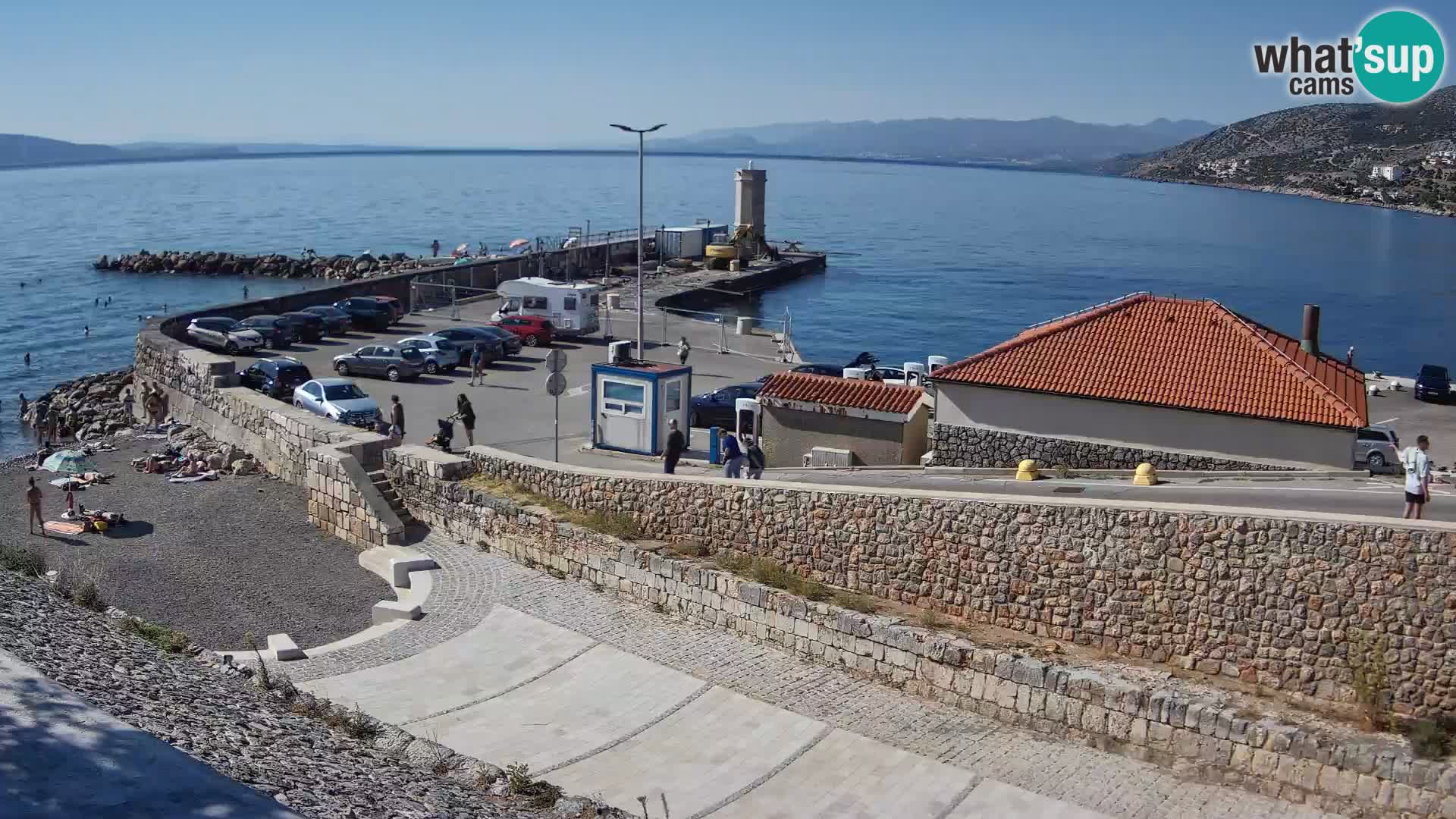 Web kamera Senj luka – Lukobran i svjetionik uživo