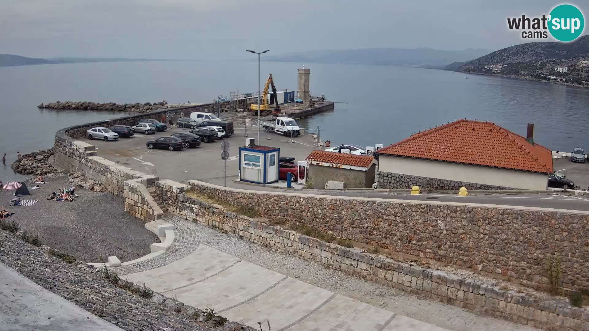 Senj Harbour Webcam – Breakwater & Lighthouse Live View